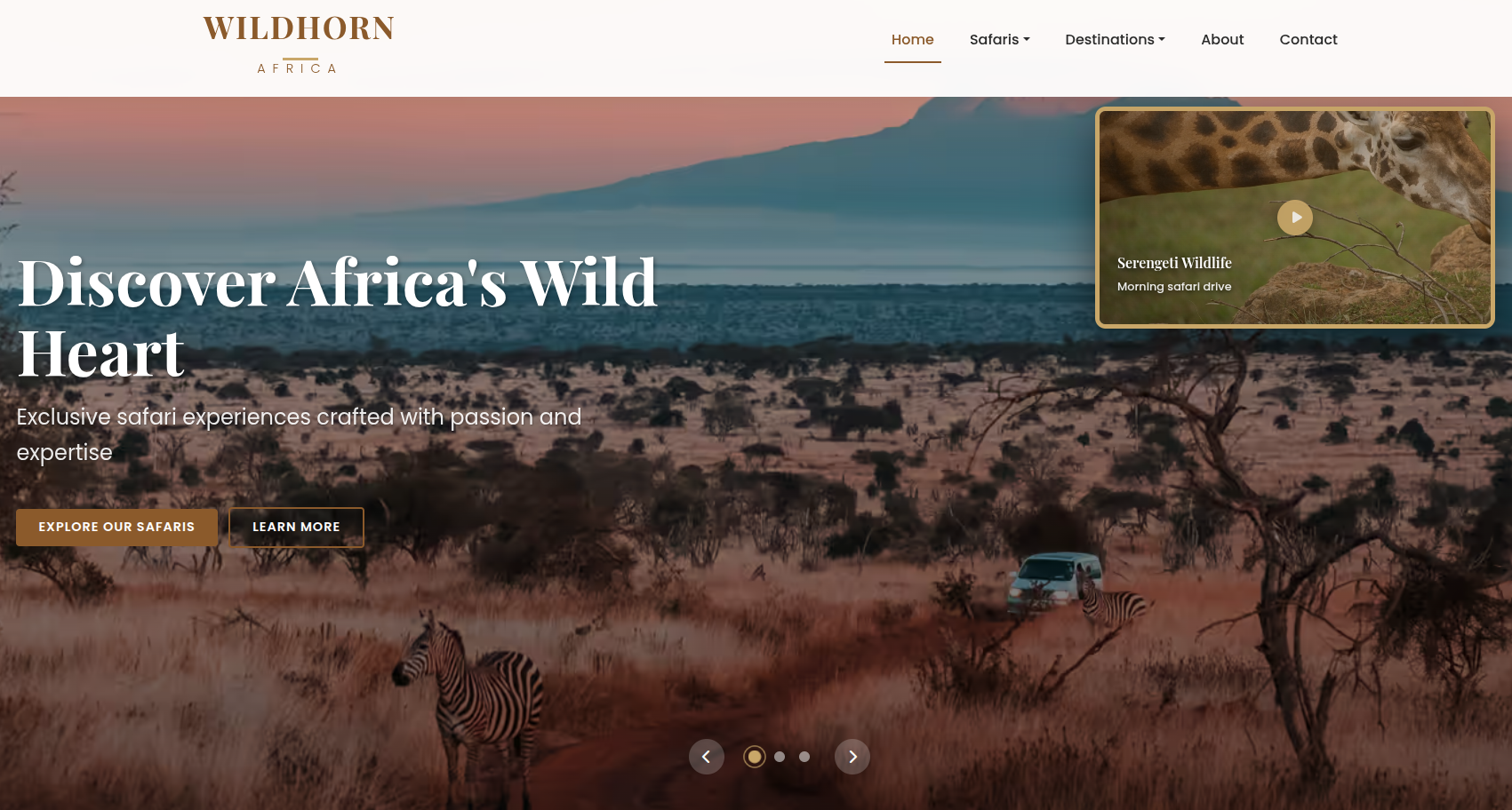 Wildhorn Homepage